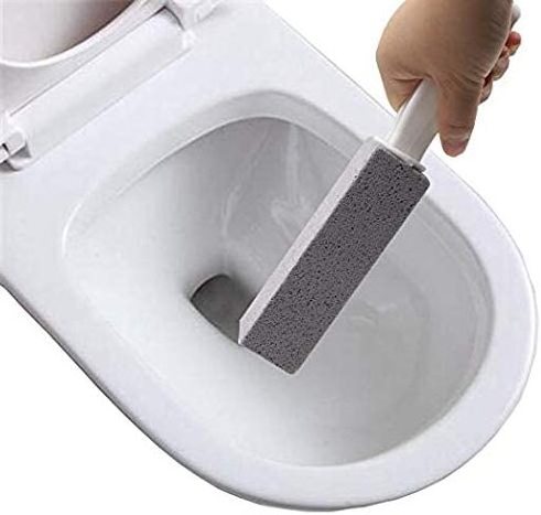 DISIWENE Pumice Cleaning Stone with Handle Toilet Bowl Cleaner Hard Water Ring Remover for Bath/Pool/Kitchen/Household Cleaning