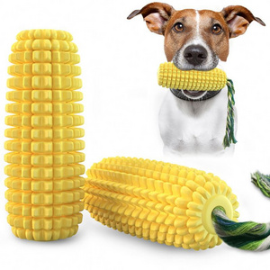 corn shape Dog Chew Toys and  Puppy Toothbrush Clean Teeth Interactive Corn dog Toys