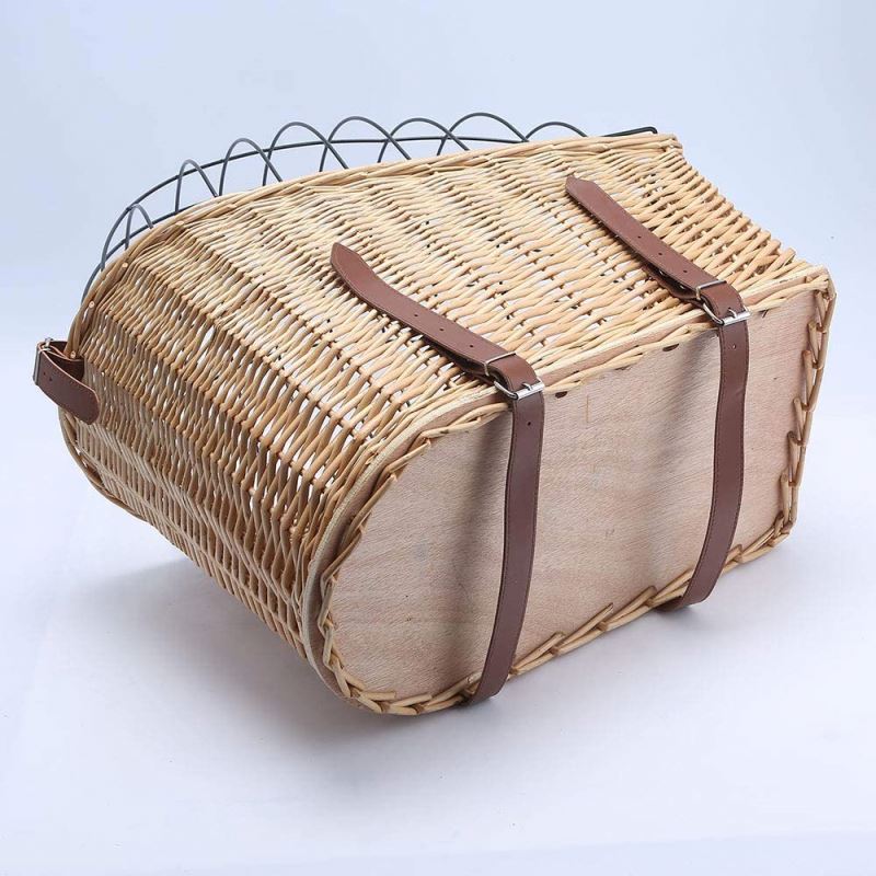 Dog Basket for Bicycle, Dog Rear Bike Basket Small Wicker Bike Baskets for  Bicycle Rear Rack Bike Dog Carrier