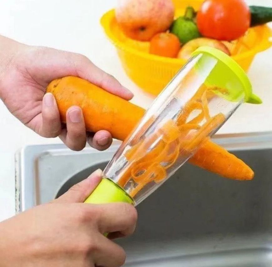 Household kitchen storage type peeling tool melon and fruit peeler stainless steel scraper