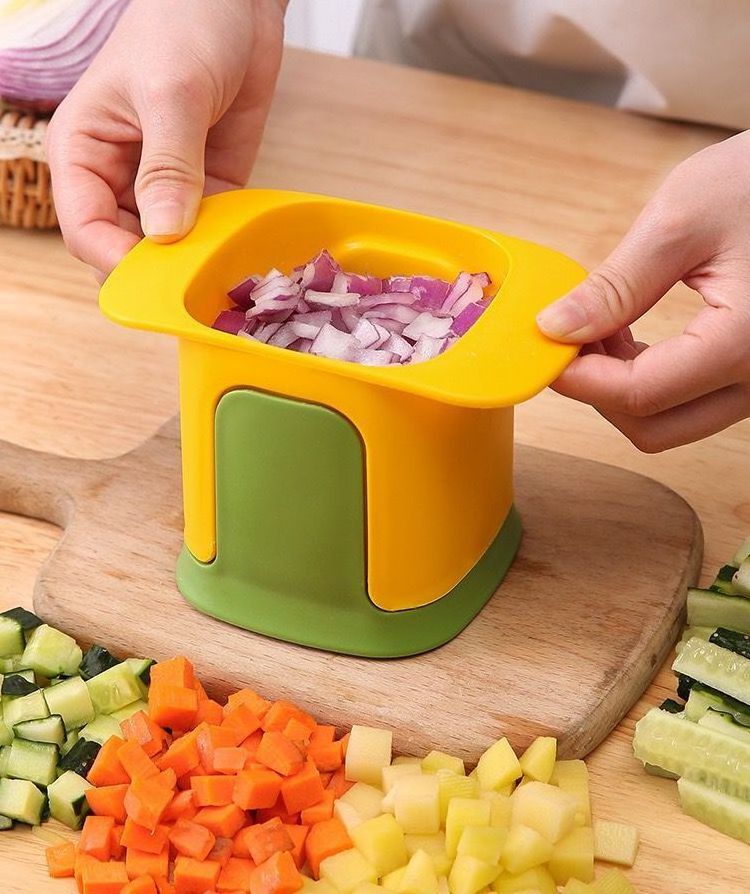 Household potato chip cutter potato dicer vegetable cutter kitchen melon fruit vegetable hand press cucumber chip cutter