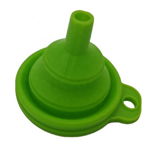 kitchen silicon funnel 100% food grade oil funnel for Liquid/Powder Transfer silicone foldable funnel