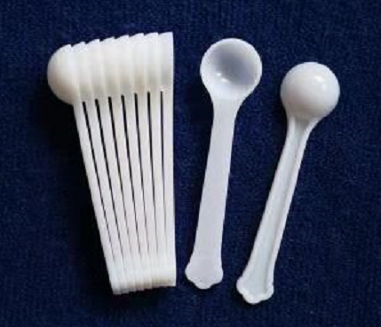 1ml 0.5 Gram Food Grade BPA Free Plastic PP Spoon Scoop For Powder And Liquid