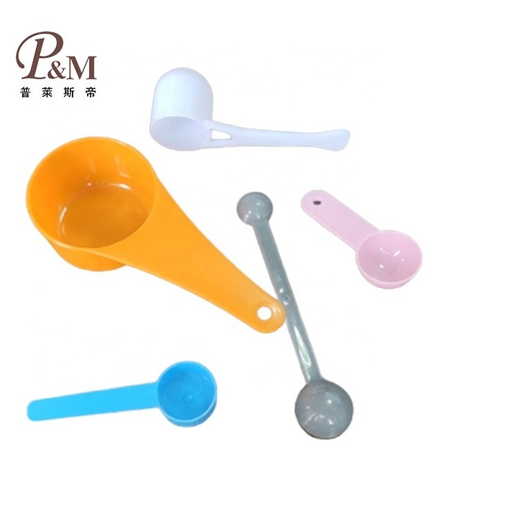 2.5g 5ml Round Disposable White Plastic PP Measuring Spoon Scoop For Powder Teaspoon