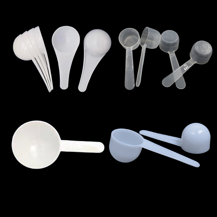 Customized 10ml  20ml 30ml black measuring protein powder spoon/scoop.