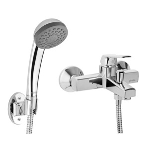 Water saving Shower head wall mounted hot cold bathroom plastic health faucet shower set bathroom mixer faucet taps