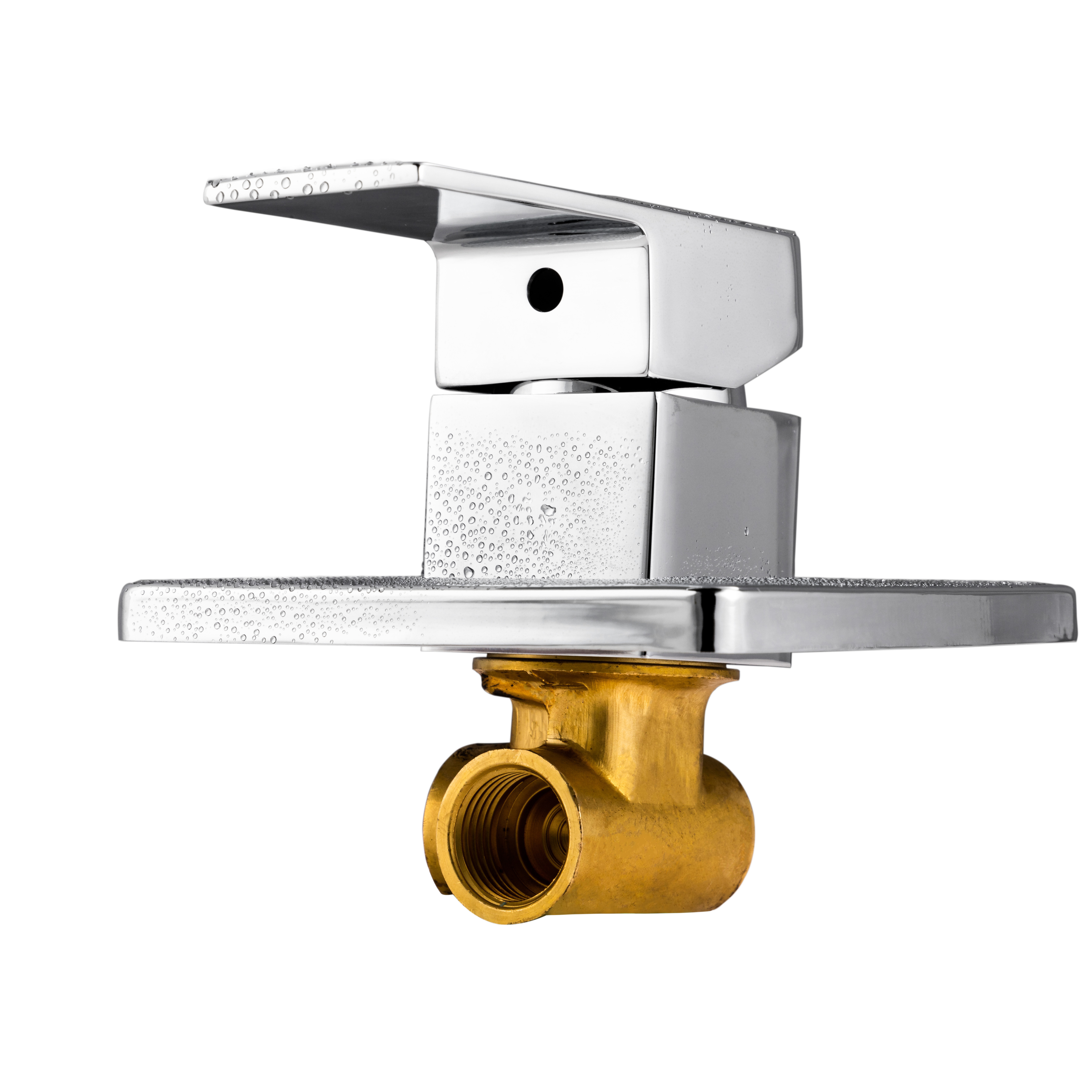 Concealed hot and cold water mixer valve brass shower mixing diverter faucet shower valve