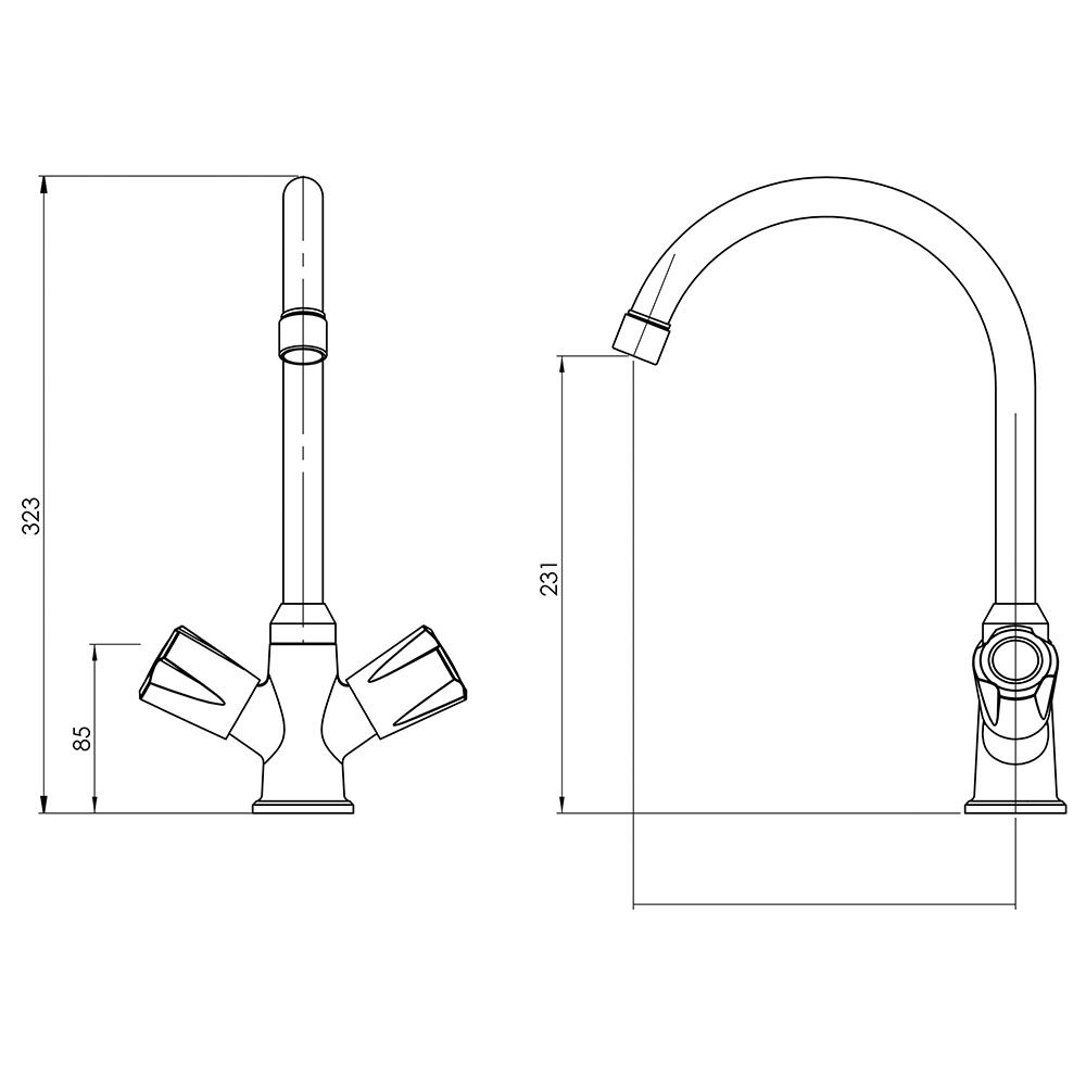 torneira cozinha goumert health lead free abs plastic and stainless steel double handle dishwasher kitchen faucet