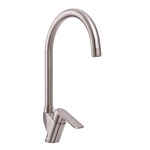 luxury single lever brushed polished nickel faucet chrome brass kitchen mixer faucet