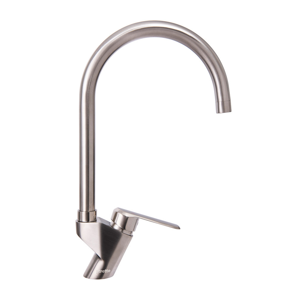 luxury single lever brushed polished nickel faucet chrome brass kitchen mixer faucet