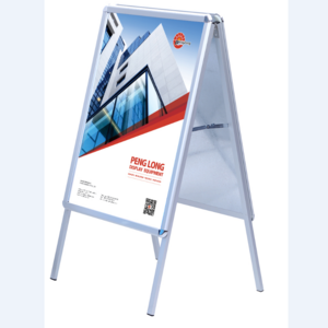 Outdoor aluminum stop stand sidewalk sign stand for poster display sign manufacturer