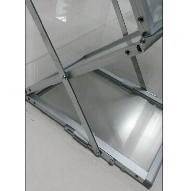 Portable floor stand catalog holder A4 size acrylic brochure stand