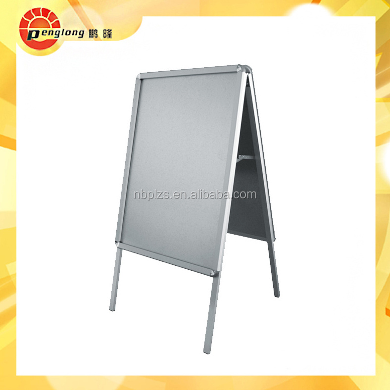 Outdoor aluminum stop stand sidewalk sign stand for poster display sign manufacturer