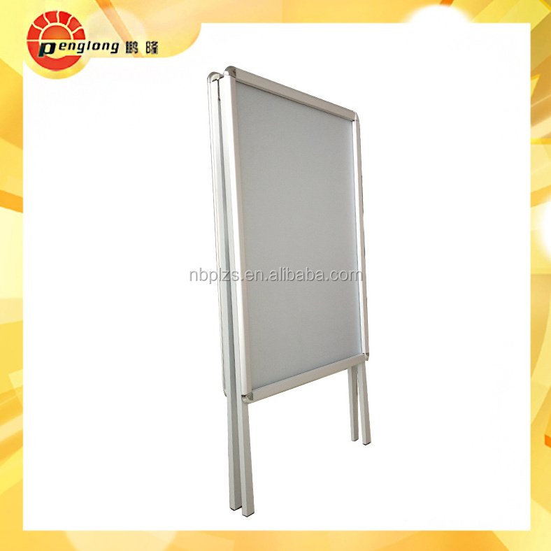 Outdoor aluminum stop stand sidewalk sign stand for poster display sign manufacturer