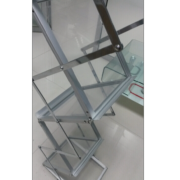 Portable floor stand catalog holder A4 size acrylic brochure stand