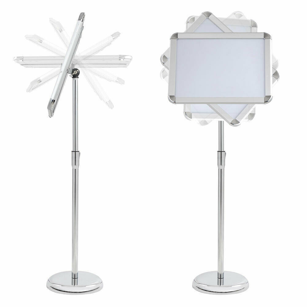 Metal Adjustable Poster Holder A3 A4 Floor Display Restaurant pedestal Menu Stand