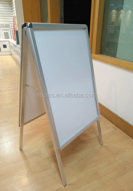 Aluminum double side poster board clip A board A1 stand manufacturer