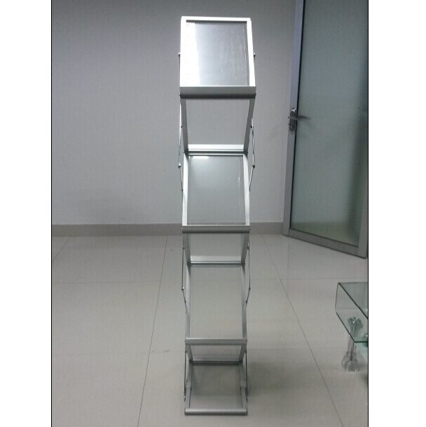 Portable floor stand catalog holder A4 size acrylic brochure stand