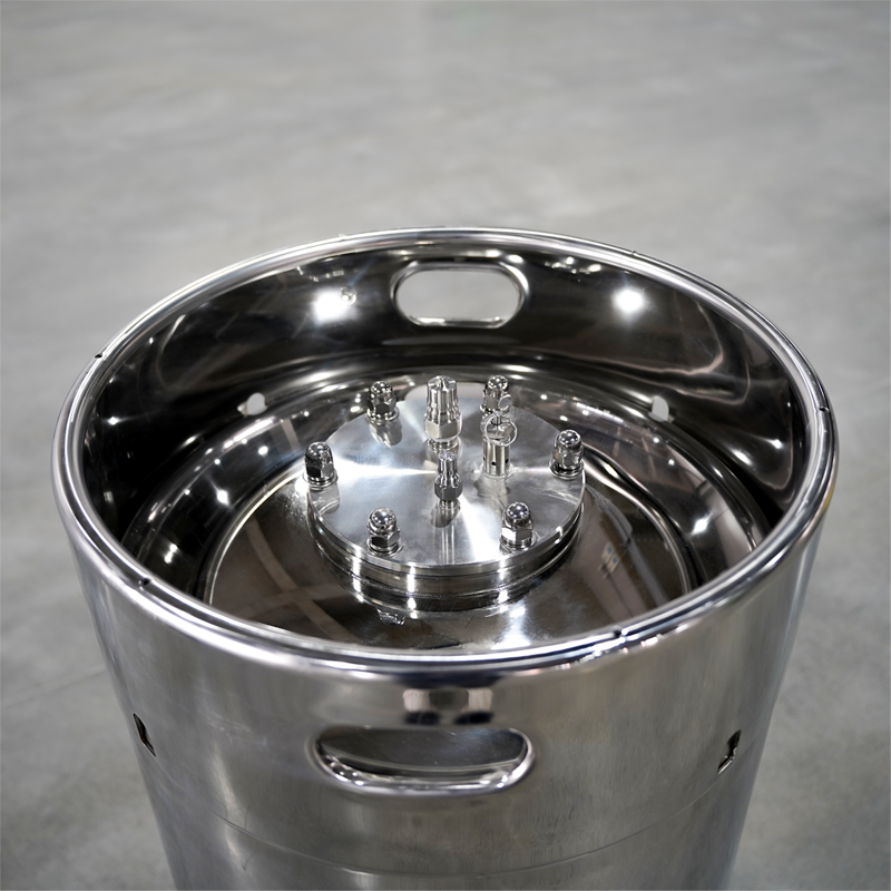 200L  Stainless Steel Electrolyte Storage Barrel Tank For Lithium Battery Electrolyte