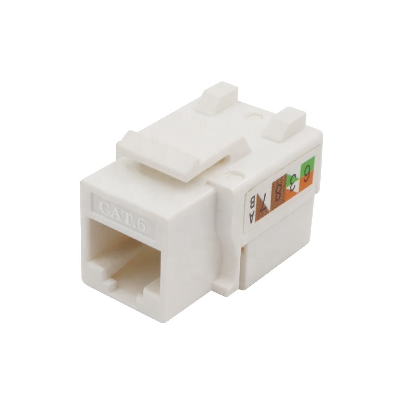 high quality 90 degree Toolless type cat5 rj45 utp keystone jack network modular