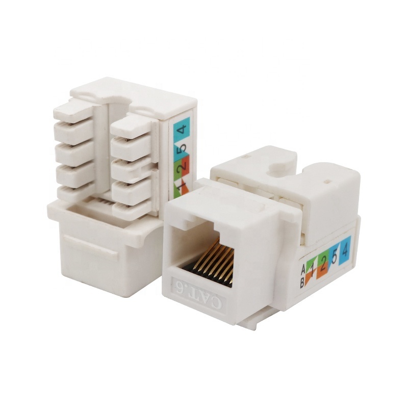 high quality 90 degree Toolless type cat5 rj45 utp keystone jack network modular