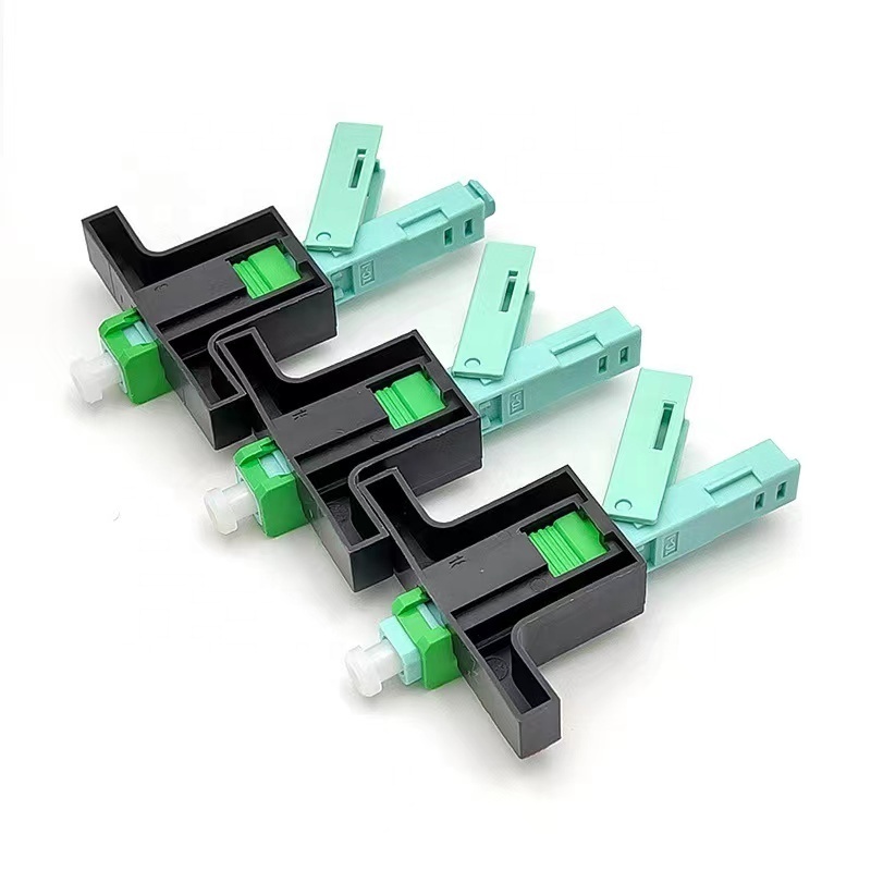 FTTH Connector SC APC UPC single mode green blue field assembly optical fast connector fiber optic quick connector for ftth drop