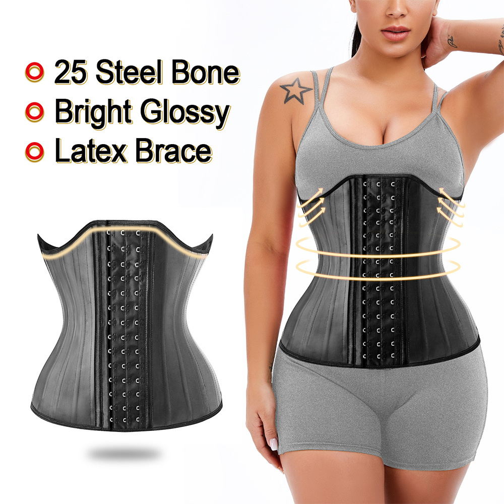 Fajas Reductoras Y Moldeadoras para Mujer Underbust Latex Waist Trainer Hourglass Body Shaper for Women