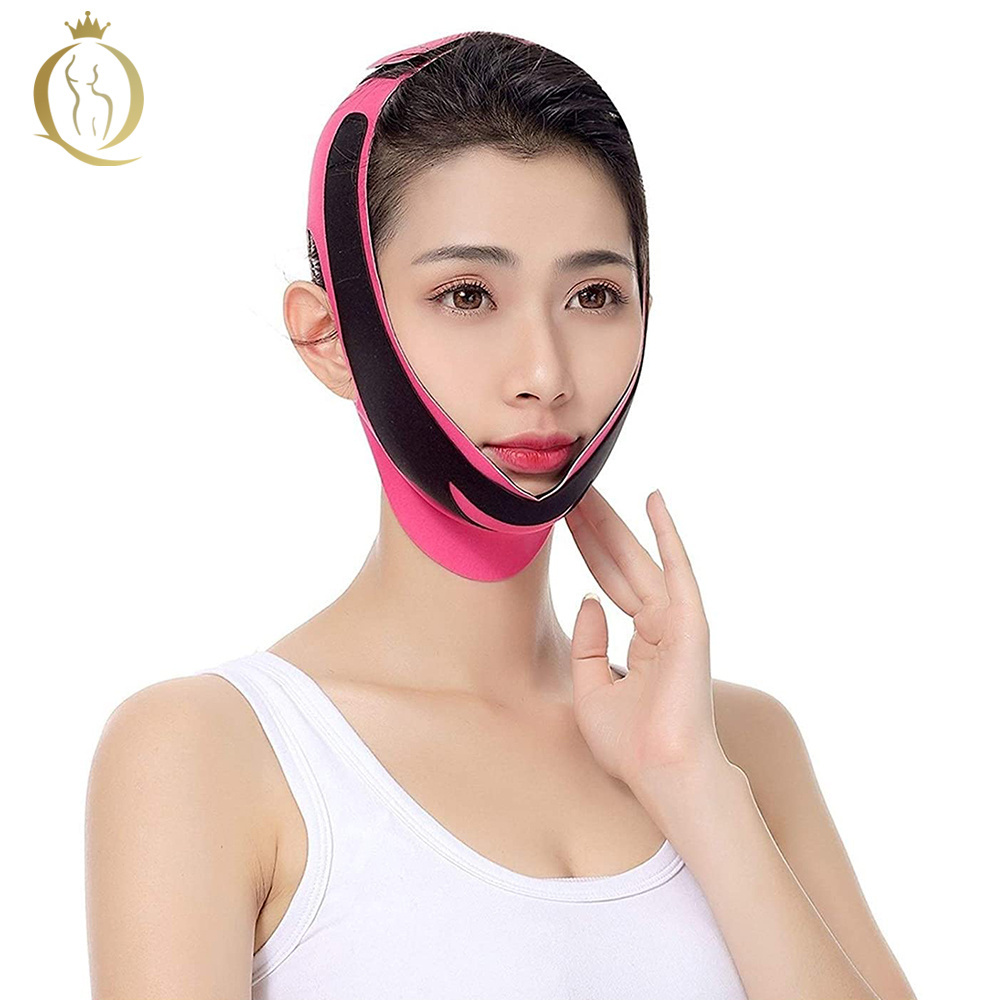 Face Lifting Belt Elastic Slimming Bandage V Line Face Shaper Women Chin Cheek Lift Up Belt Facial Anti Wrinkle Strap