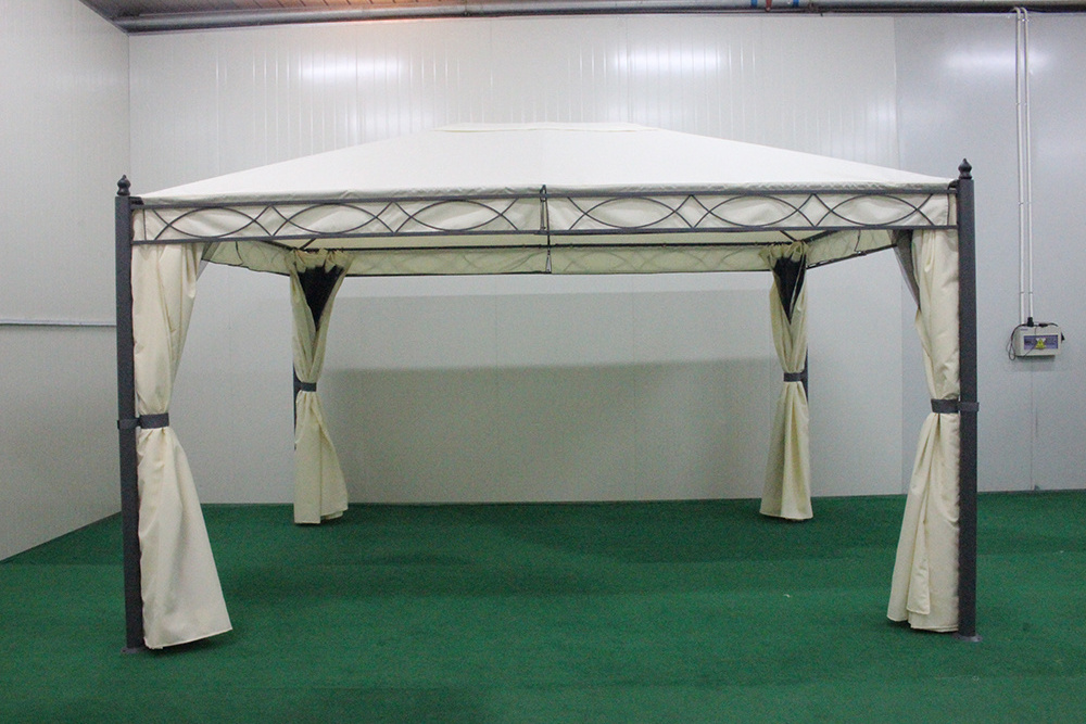 Outdoor Garden Patio factory GreenHouse Backyard Furniture gazebo Park Steel waterproof Pavilion