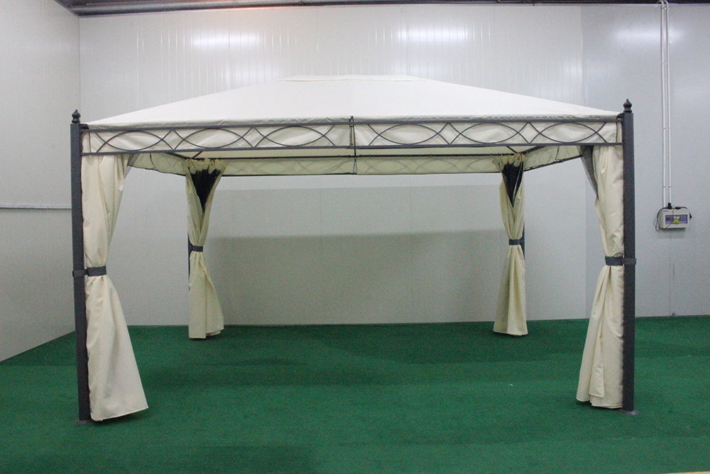 Outdoor Garden Patio factory GreenHouse Backyard Furniture gazebo Park Steel waterproof Pavilion