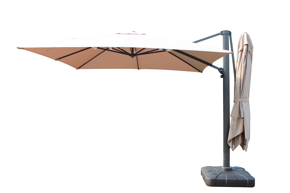 Outdoor Furniture Garden Double Canopy Umbrella Cantilever Large Parasol 3m Patio Parasol Economic Umbrellas For Beach