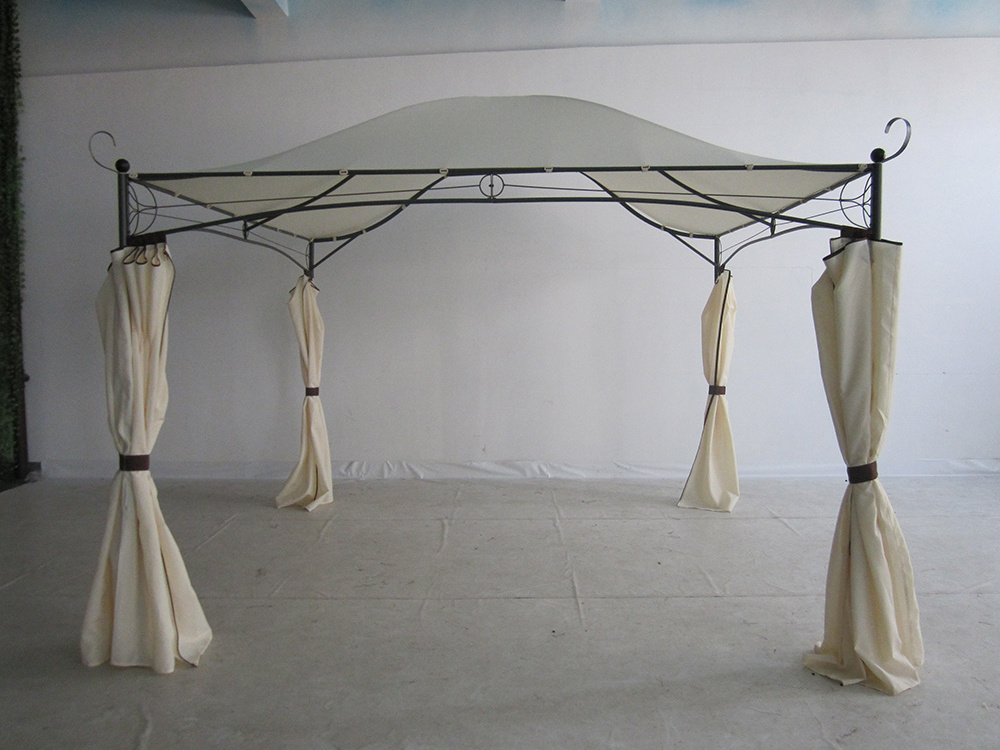 Frame Canopy Metal Gazebo Tent Outdoor Decorative Wrought Iron Gazebos For Sale