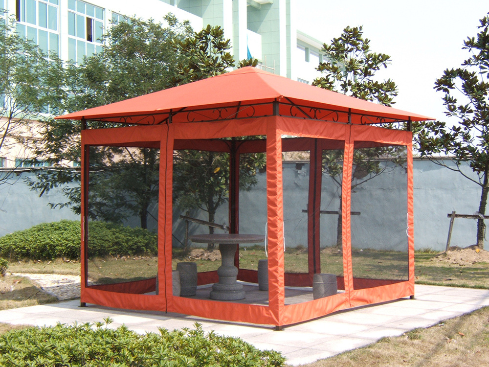 Awesome Gazebo Tent Garden Pergola Outdoor Aluminium Tent Gazebo Awning with Retractable Sun Roof for Outdoor or Carport