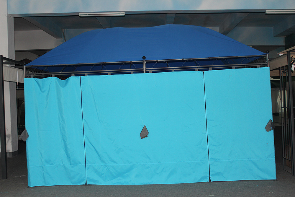 Blue Large Canopy Design Furniture Metal Panel Top Gazebo Cafe Gazebo