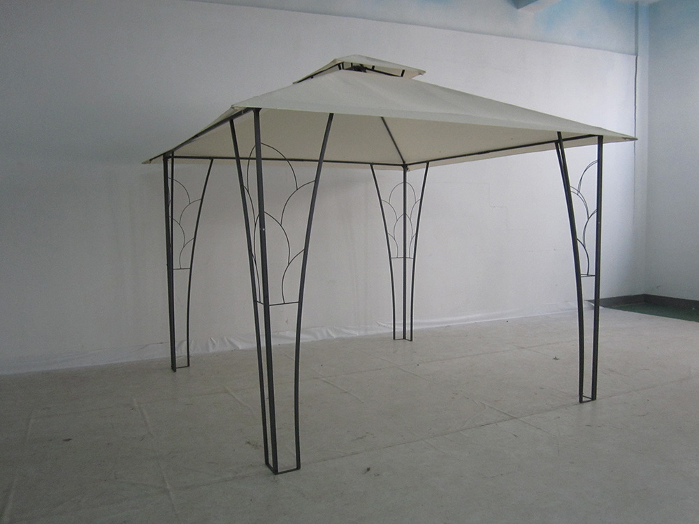 Wholesale 3*3M Double Top Pergola Gazebo Metal Decorated Wedding Gazebos For Sale