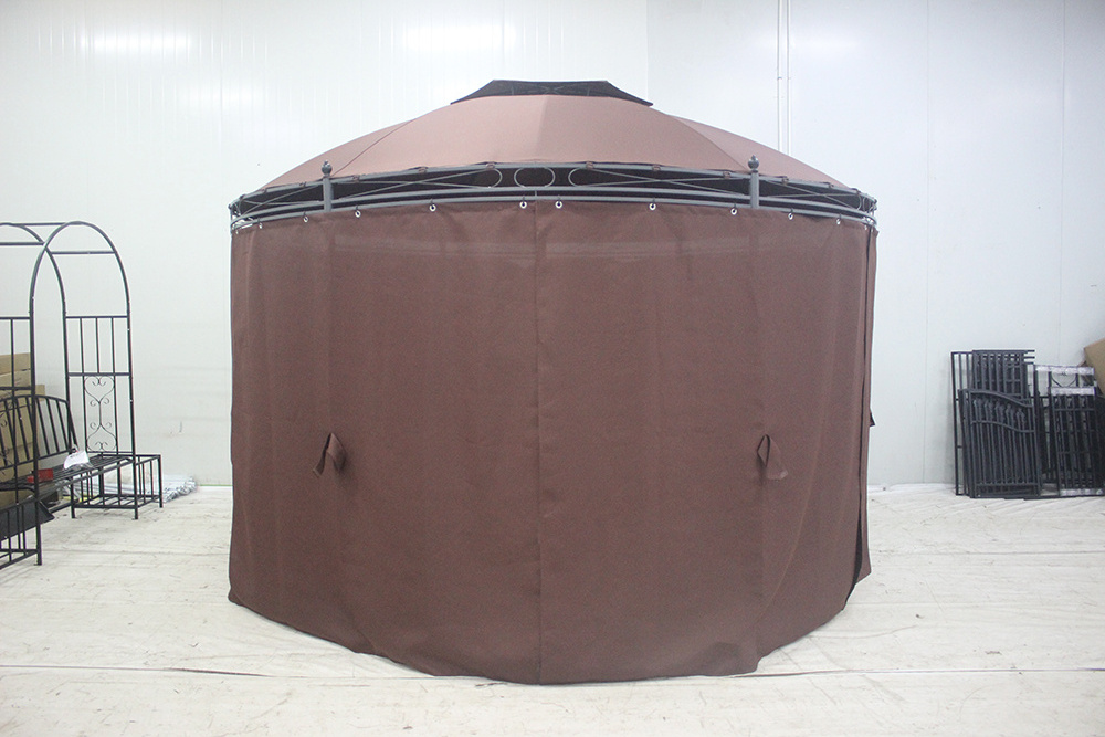 Gazebo 3x3m  Double Roof Tool Free Assembling And Online Package Canopy Gazebo Outdoor