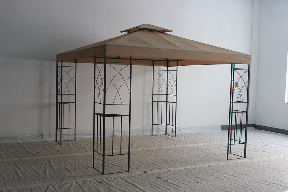 two tier waterproof canopy top cover replacement gazebo garden backyard