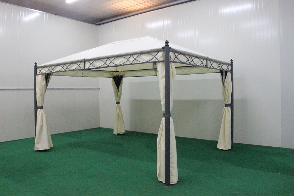 Outdoor Garden Patio factory GreenHouse Backyard Furniture gazebo Park Steel waterproof Pavilion