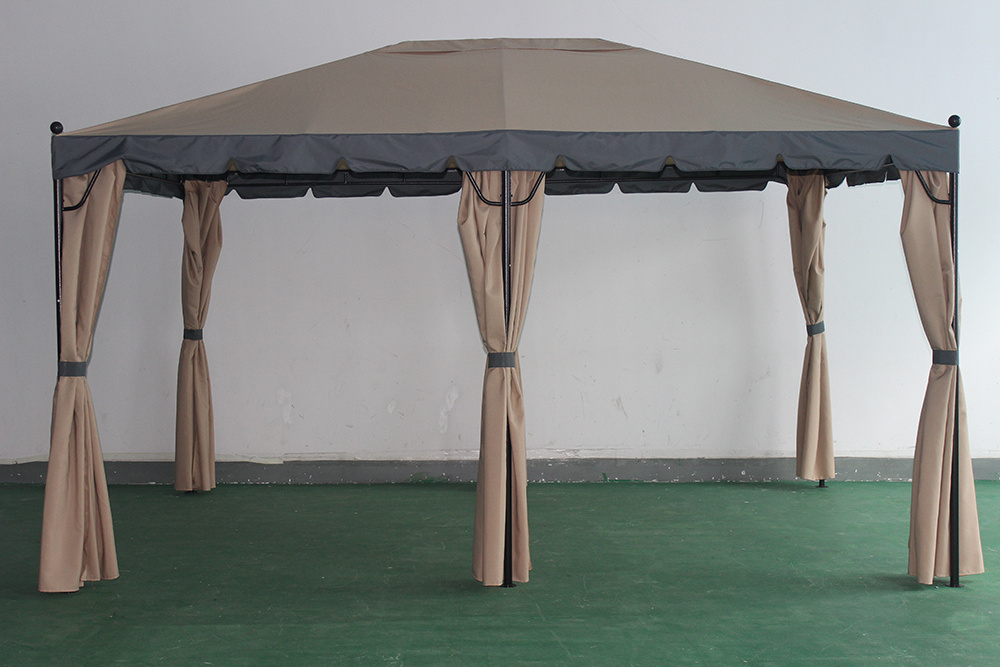 Replacement Gazebo Canopy top Patio Pavilion Cover Sunshade Polyester Single Tier