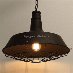 Vintage rustic lamp shade old style pendant light for home decor metal ceiling lamp