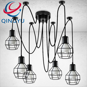 Cage Pendant Lighting Chandelier 6/8/10 heads Modern Indoor Drop Ceiling Lighting Fixture