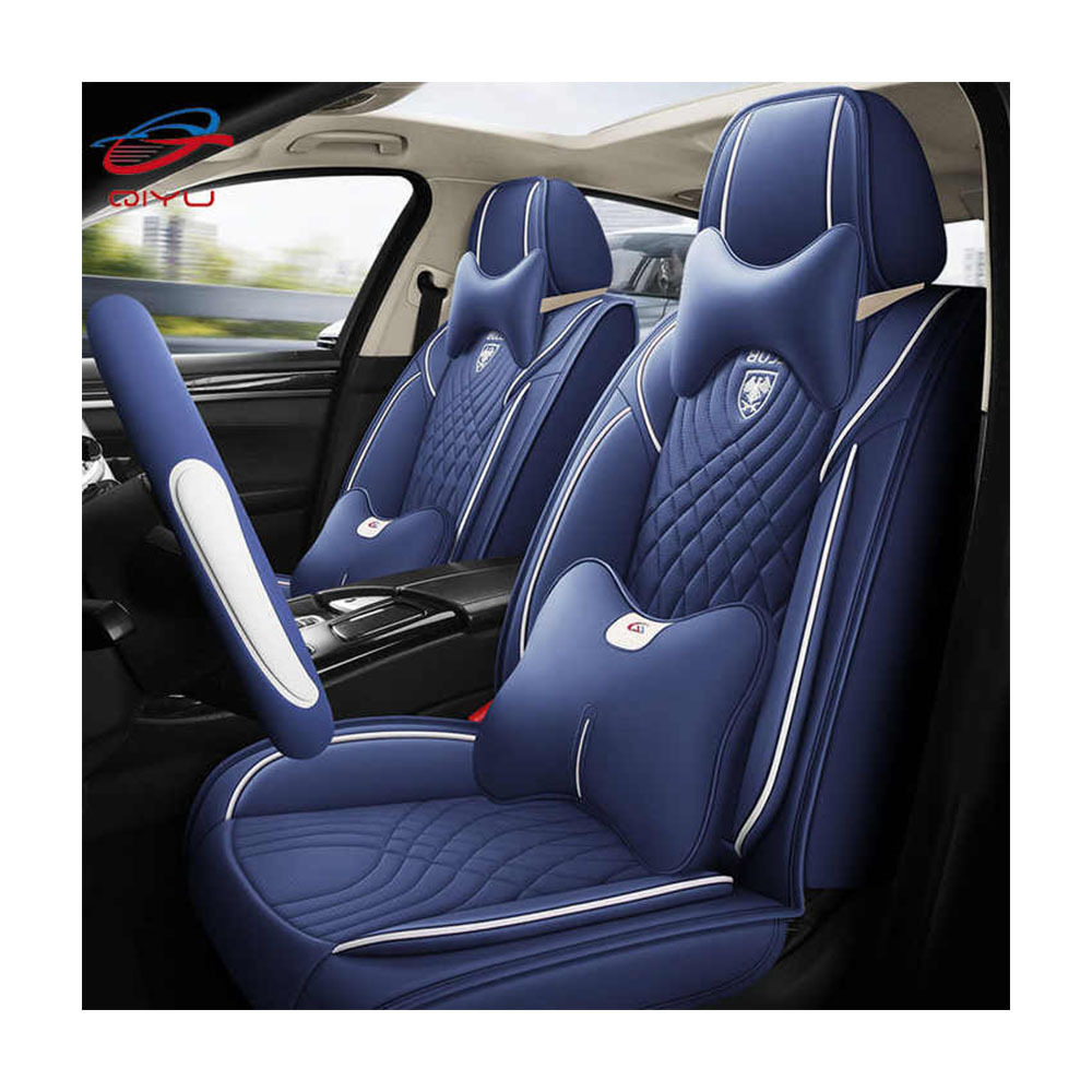 QIYU Factory Luxury 1PC Embroidery Leather Car Seat Cover Universal Seat-Cover Protector Pad for Corolla and Tiguan Models