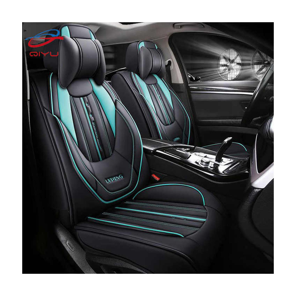 QIYU Factory Luxury 1PC Full Set Cover Car Seat Covers Universal PU Leather Seat Cushion Non-slip Protector(Only One Seat Cover)