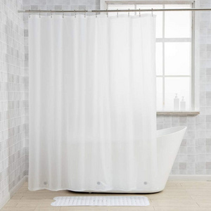 Bathroom clear peva solid shower curtain liner