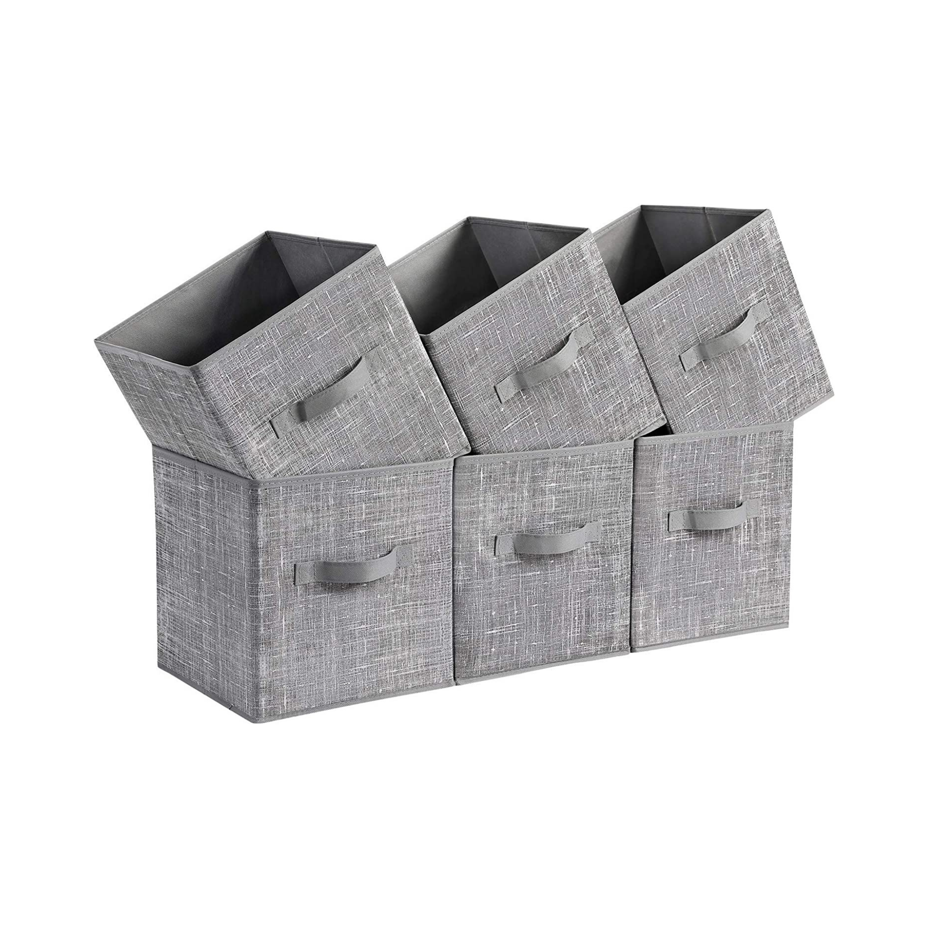 Home Storage &Organization 11 Inch Non-Woven Fabric Foldable Storage Cubes with Double Handles