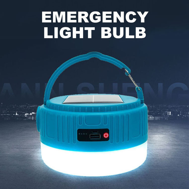 New Solar Charging adjustable Portable USB Rechargeable Waterproof Emergency LED Outdoor Hanging Tent Camping Lantern