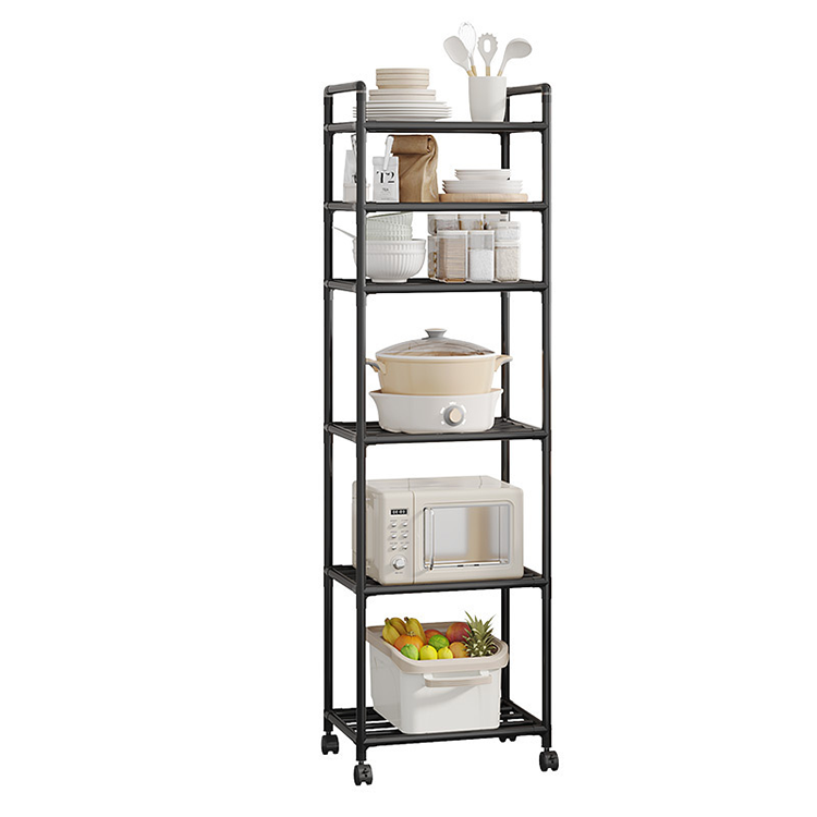 6 Tire Metal Wire Shelving Storage multi layer kitchen storage shelf kitchen items organizer  kitchen cupboard shelf