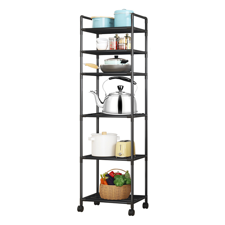 6 Tire Metal Wire Shelving Storage multi layer kitchen storage shelf kitchen items organizer  kitchen cupboard shelf