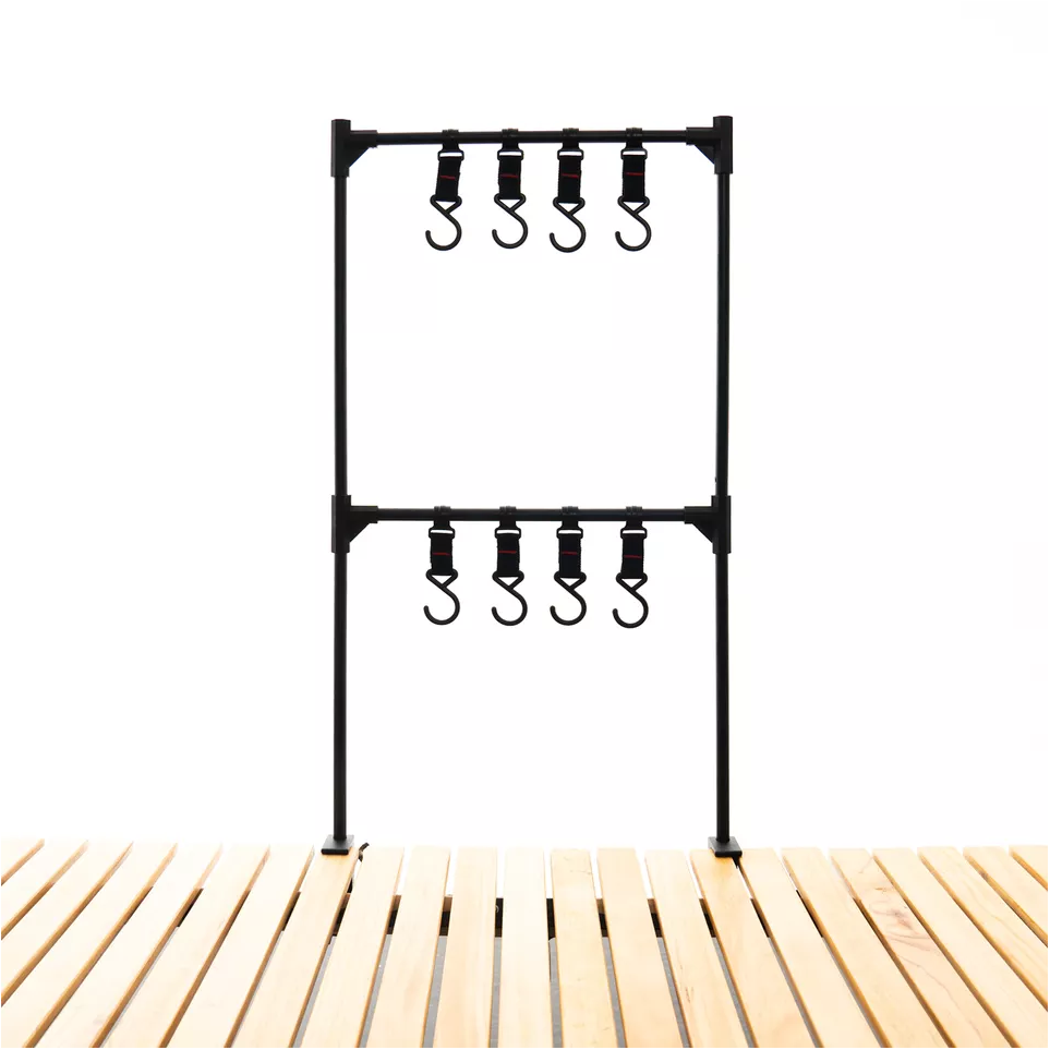 LARIBON outdoor camping storage rack portable lightweight rack travel camping special clothes rack