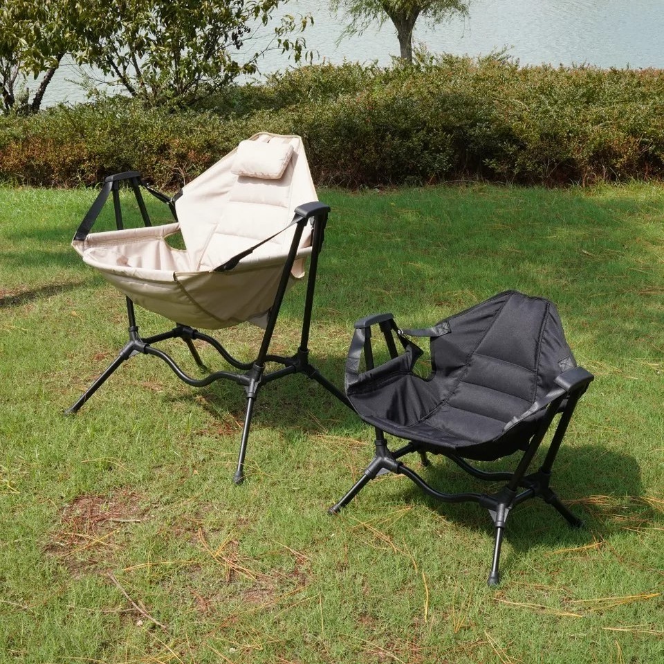 Laribon portable ultra-light folding camping rocking chair beach moon rocking chair